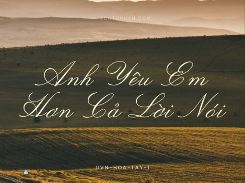 Font UVN Hoa Tay Việt Hóa