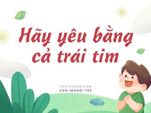 Font UVN Mang Tre Việt Hóa