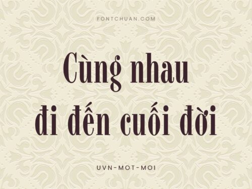 Font UVN Mot Moi Việt Hóa