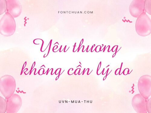 Font UVN Mua Thu Việt Hóa