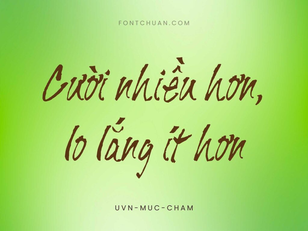 Font UVN Muc Cham Việt Hóa