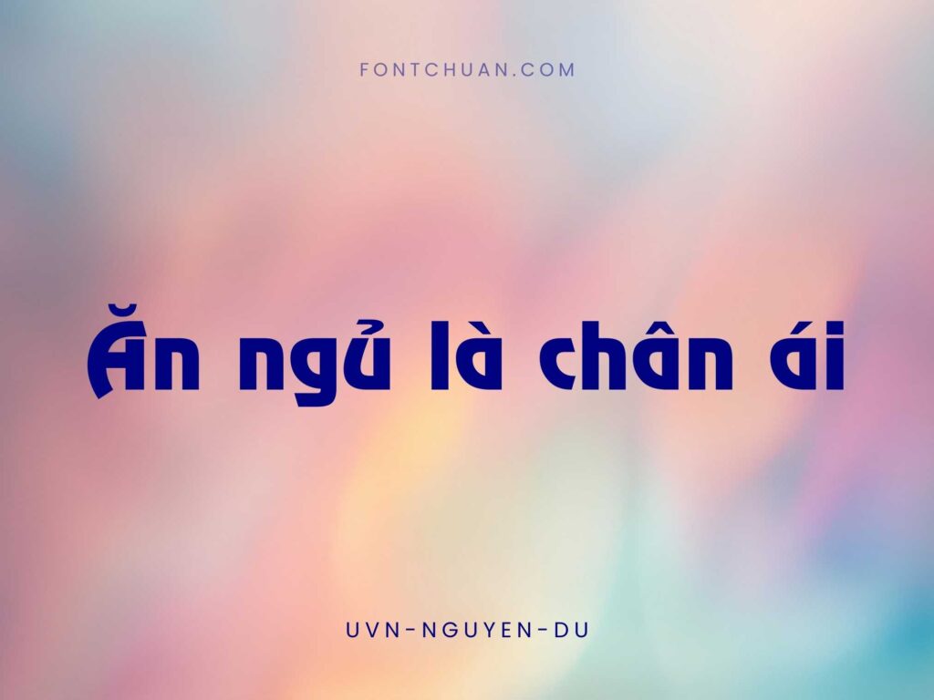 Font UVN Nguyen Du Việt Hóa