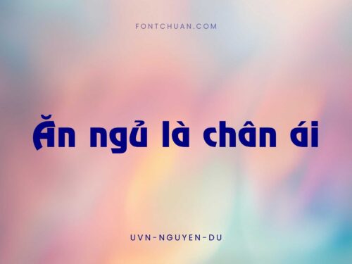 Font UVN Nguyen Du Việt Hóa