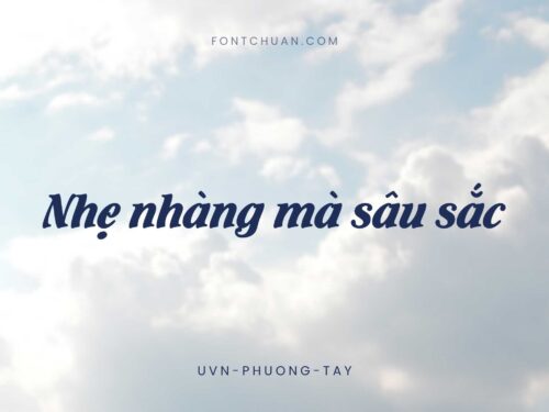Font UVN Phuong Tay Việt Hóa