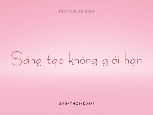 Font UVN Thoi Dai 1 Việt Hóa