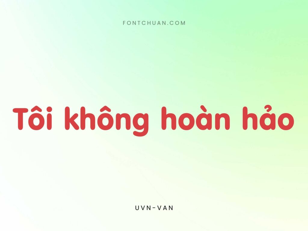 Font UVN Van Việt Hóa