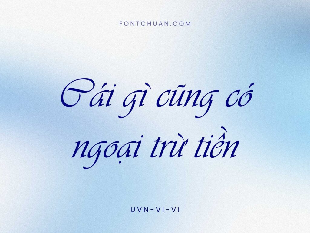 Font UVN Vivi Việt Hóa