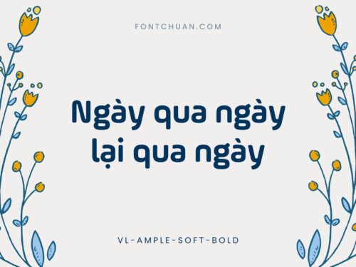 Font VL Ample Soft Trọn Bộ Việt Hóa