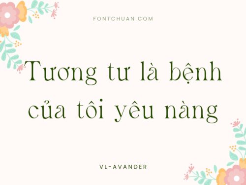 Font VL Avander Việt Hóa