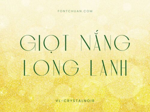 Font VL Crystal Noir Việt Hóa