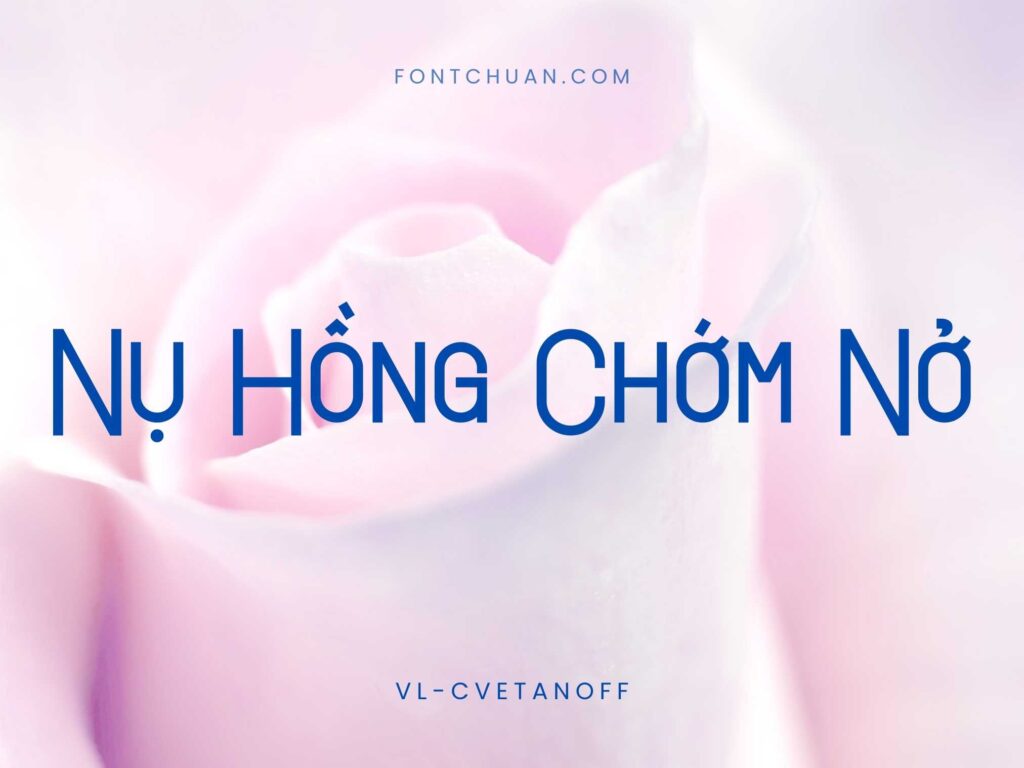 Font VL Cvetanoff Việt Hóa