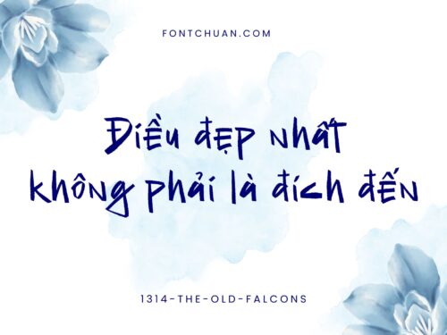 Font  1314 The Old Falcons Việt Hóa