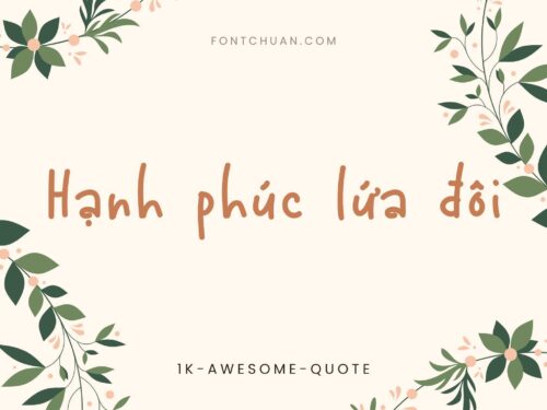 Font 1K Awesome Quote Việt Hóa
