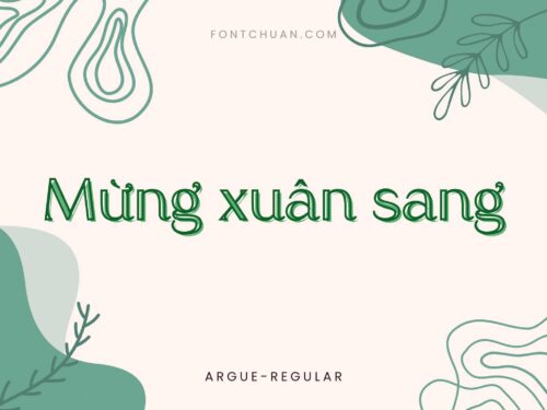 Font Argue Việt Hóa