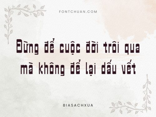 Font Bìa Sách Xưa Font Tiếng Việt