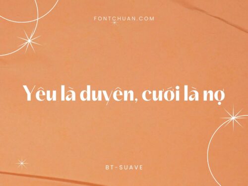 Font  Bt Suave Trọn Bộ Font Tiếng Việt
