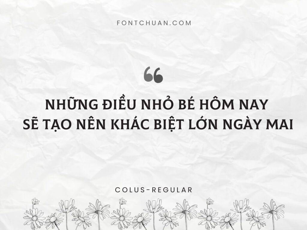 Font Colus Regular Việt Hóa