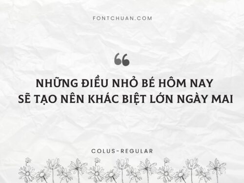 Font Colus Regular Việt Hóa