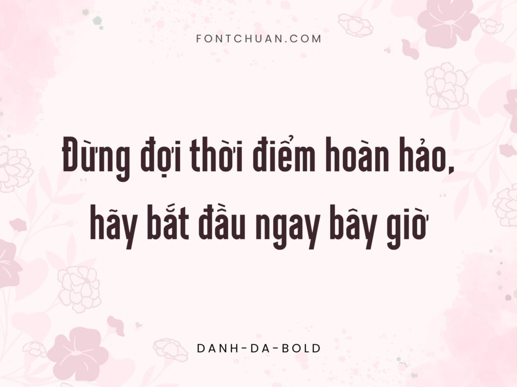 Font  Danh Da Font Tiếng Việt