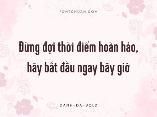 Font  Danh Da Font Tiếng Việt