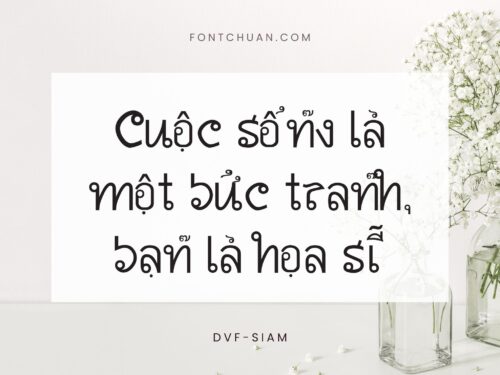 Font Siam Kiểu Chữ Thái Việt Hóa
