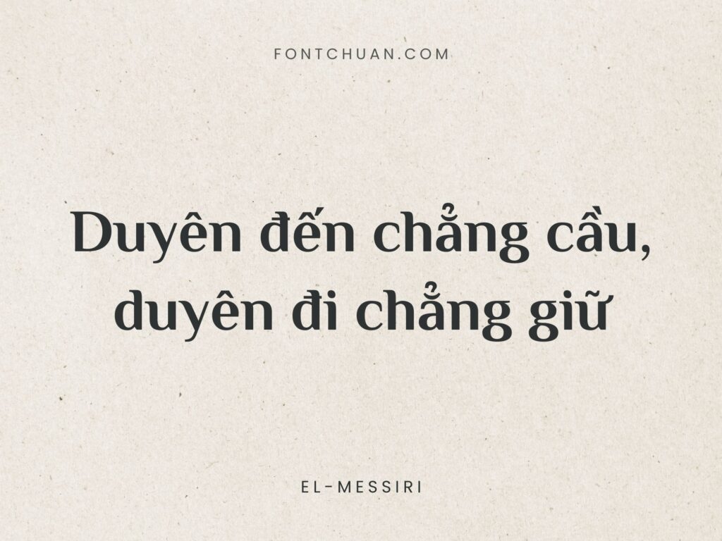 Font El Messiri Việt Hóa