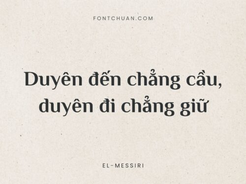 Font El Messiri Việt Hóa