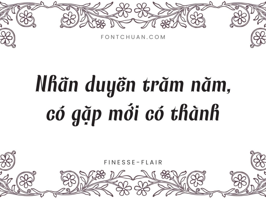 Font  Finesse Font Tiếng Việt