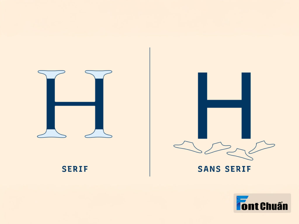 Serif – Font có chân: Cổ điển và đáng tin cậy