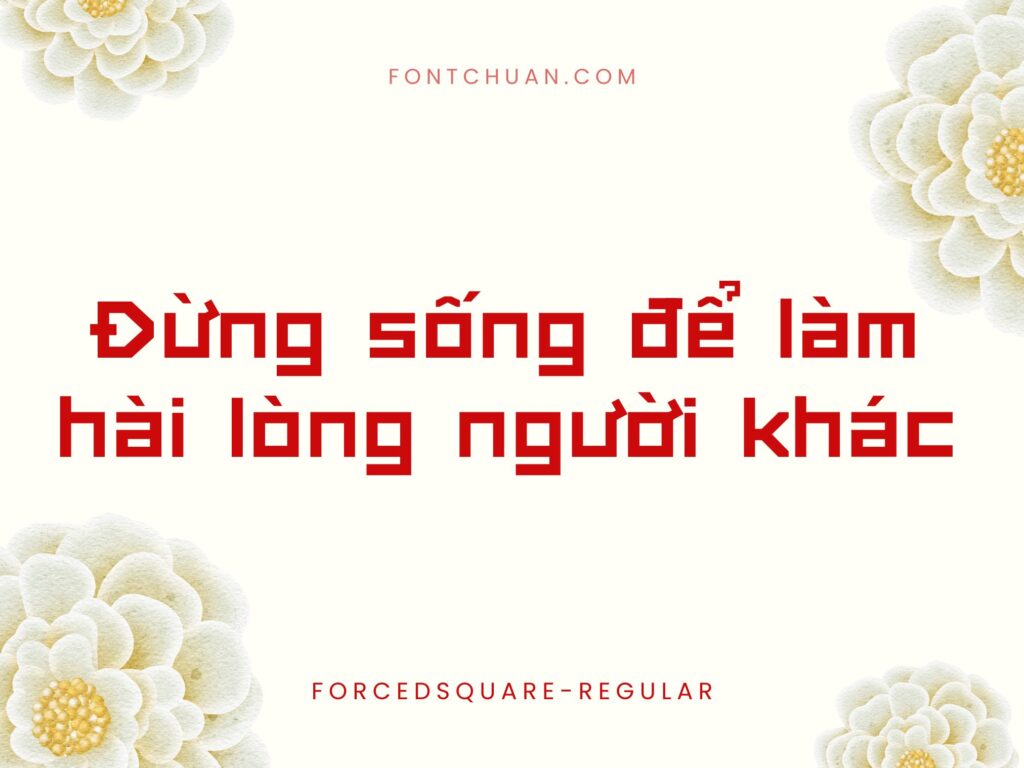 Font Force Square Việt Hóa