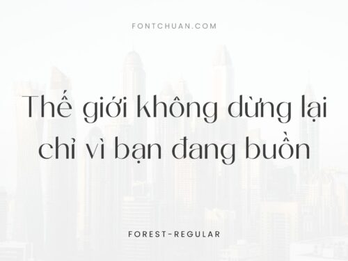 Font Forest Việt Hóa