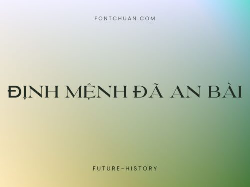Font Future History Việt Hóa