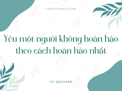 Font Fz-Qastars Việt Hóa