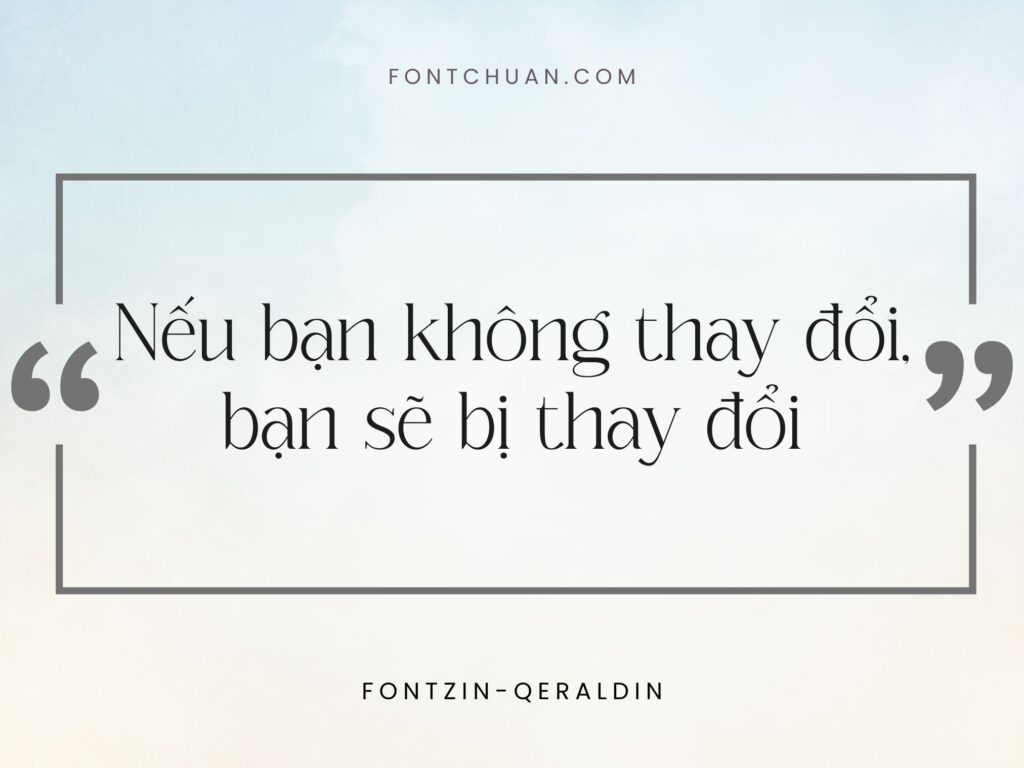 Font Fz-Qeraldin Việt Hóa