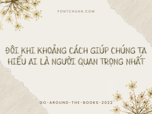 Font Go Around The Books 2022 Font Tiếng Việt