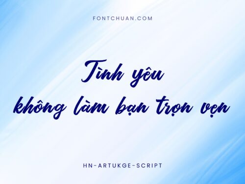Font Artukge Script Việt Hóa