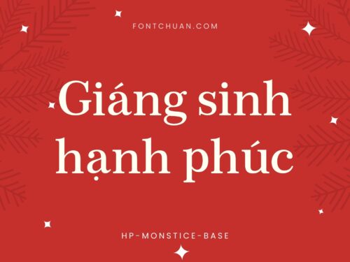 Font Hp Monstice Trọn Bộ Việt Hóa