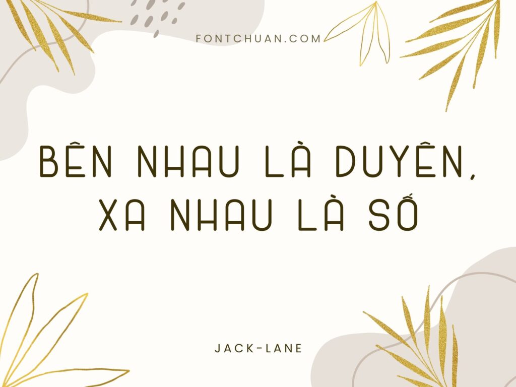 Font  Jack Lane Font Tiếng Việt