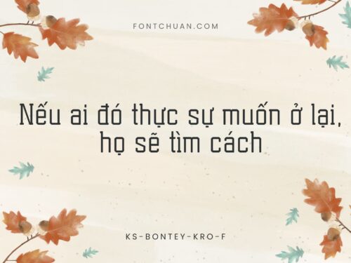 Font Ks Bontey Kro Font Tiếng Việt
