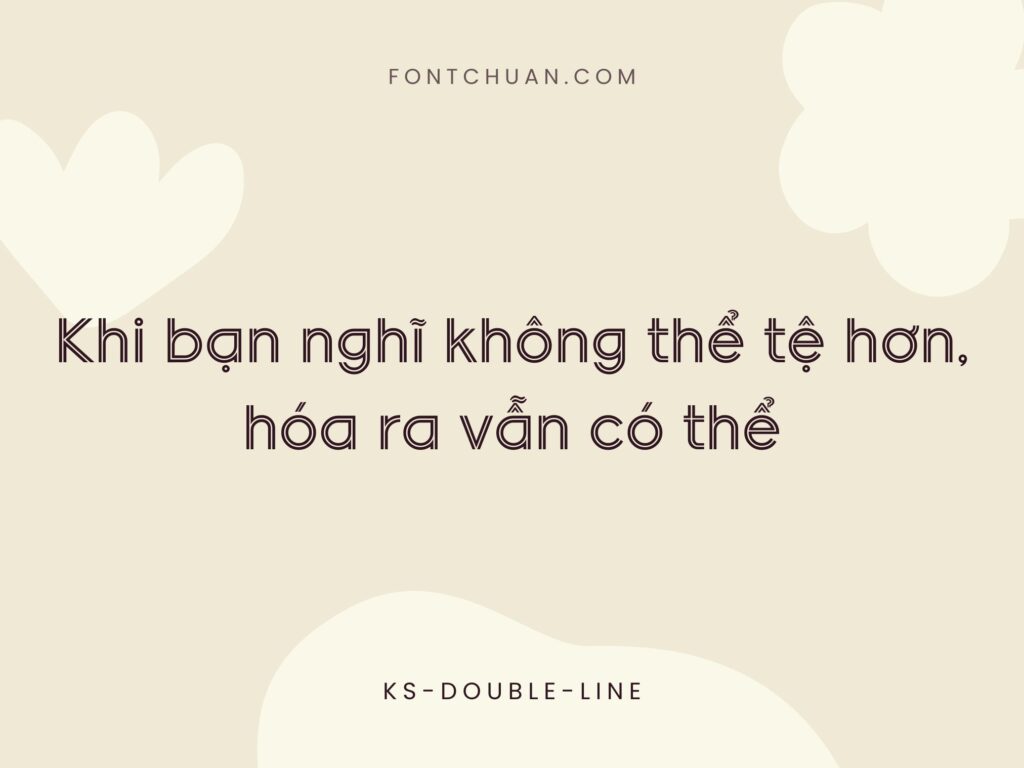 Font Ks Double Line Việt Hóa