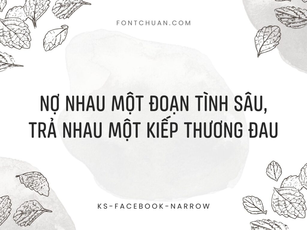 Font Ks Facebook Narrow Việt Hóa