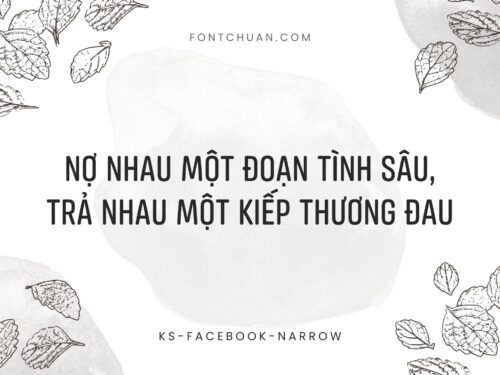 Font Ks Facebook Narrow Việt Hóa