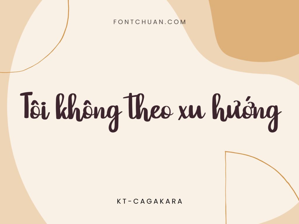 Font Cagakara Việt Hóa
