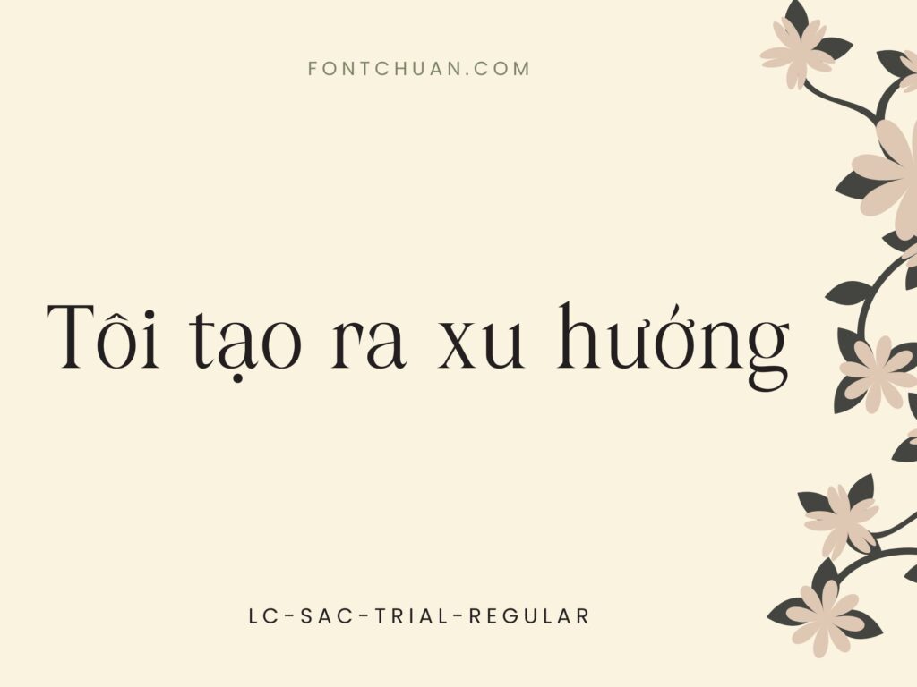 Font  Lc Sac Display Font Tiếng Việt