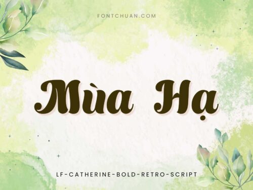 Font Lf Catherine Bold Retro Script Việt Hóa