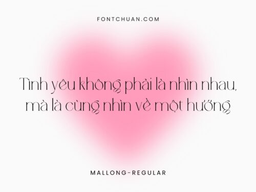 Font Mallong Regular Việt Hóa