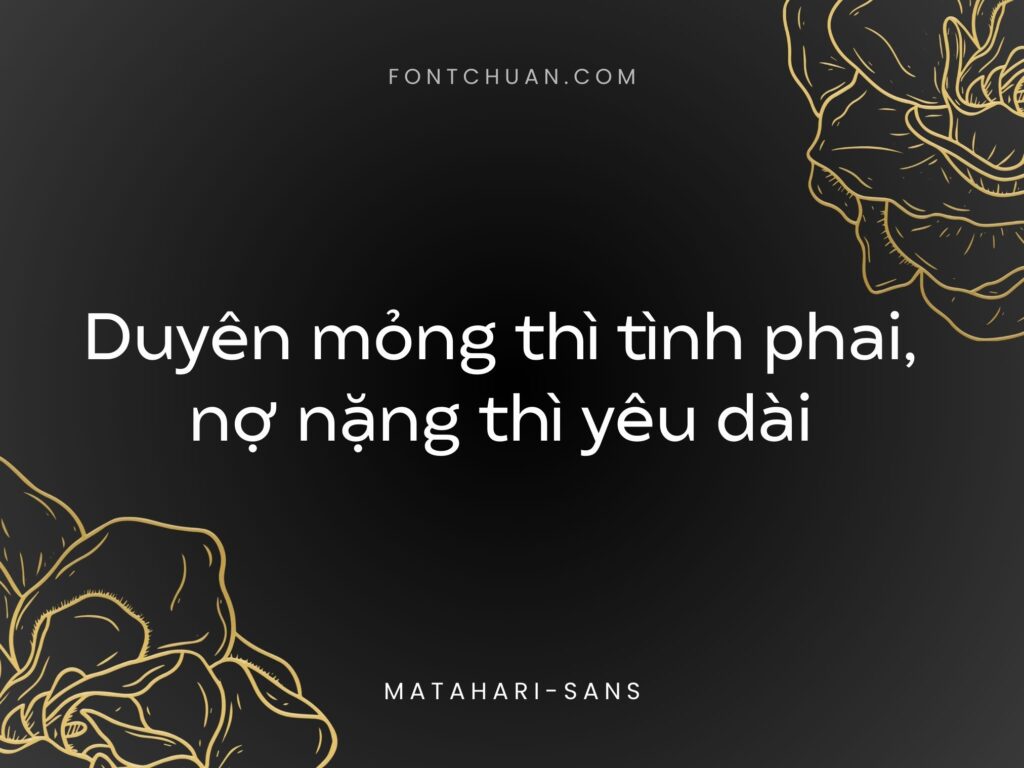 Font  Matahari Sans Family Trọn Bộ Font Tiếng Việt