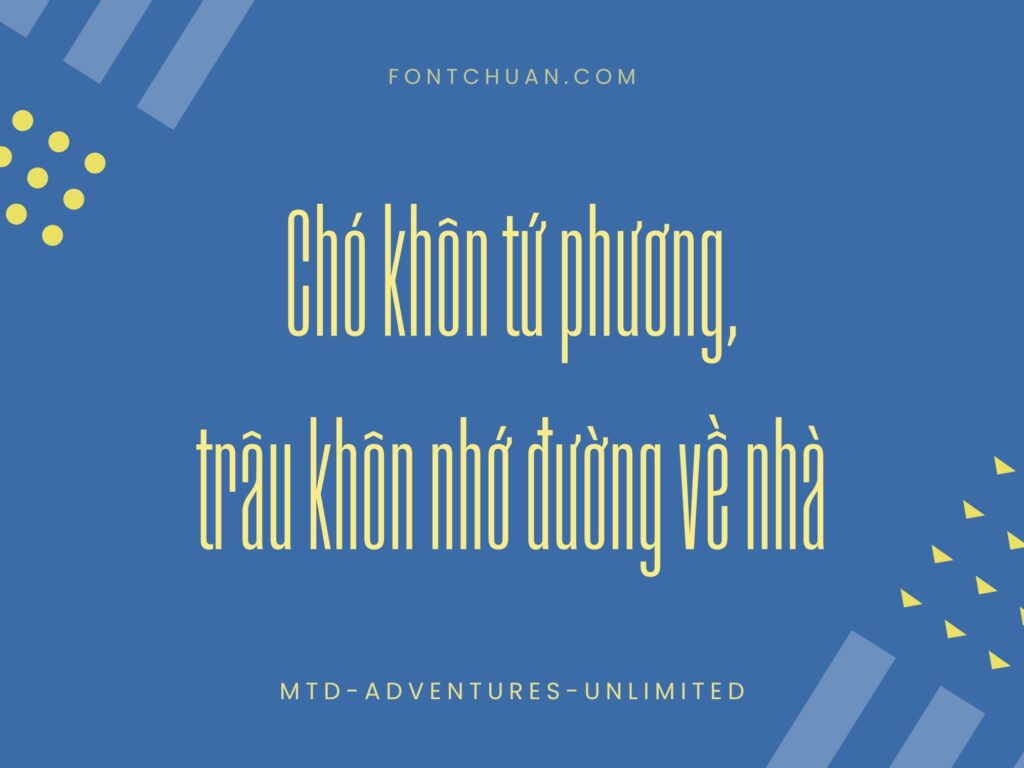 Font MTD Adventures Việt Hóa