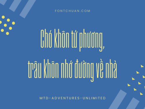 Font MTD Adventures Việt Hóa