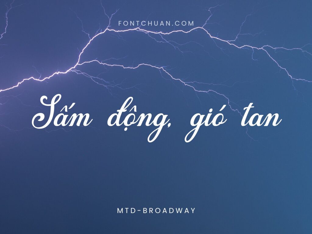 Font MTD Broadway Việt Hóa